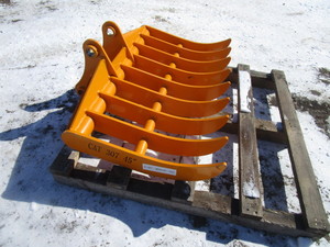 lot 105 image: Future Equipment Cat 307 Excavator 45 Rake