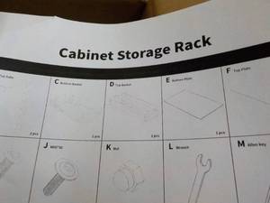 lot 69 image: Cabinet Metal Storage Rack...