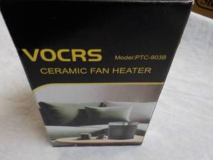 lot 77 image: VOCRS Ceramic Fan Heater...