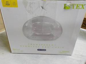 lot 83 image: Intex Transparent Beanless Bag Chai...