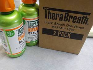 lot 123 image: 2 TheraBreath Oral Rinse...