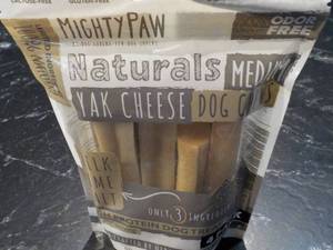 lot 144 image: Mighty Paw Yak Cheese Dog Chews...
