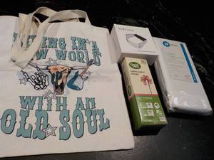 lot 157 image: Fabric Shower Curtain, Kitchen Baki...