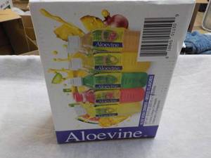 lot 197 image: Aloevine 10 bottles Aloe Vera Drink...