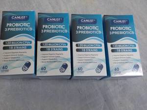 lot 211 image: 4 Can List Probiotic...