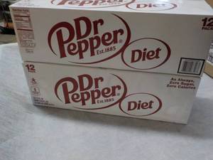 lot 286 image: 2 Diet Dr. Pepper 12 packs...