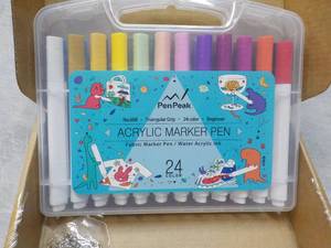 lot 294 image: Acrylic Marker 24 Color Pen Kit...
