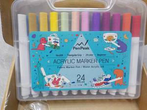 lot 296 image: Acrylic Marker 24 Color Pen Kit...