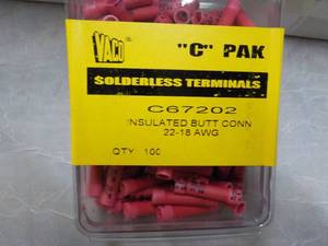 lot 301 image: 15 C Packs Solderless Terminals...