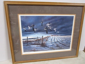 lot 4 image: Winter Snows Print, Redlin