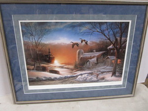 lot 6 image: The Sharing Series II, Redlin Print