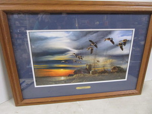 lot 8 image: Silent Sunset, Redlin Print