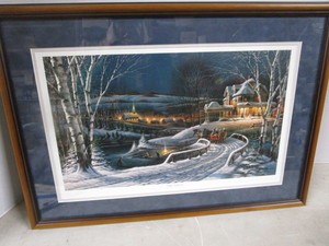 lot 10 image: Family Traditions, Redlin Print