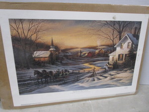 lot 13 image: Together For The Season, Redlin Print