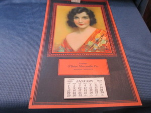 lot 20 image: 1933 OBrien Mercantile Co, Brainerd, MN Calendar