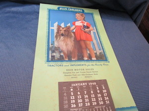 lot 22 image: 1948 Calendar Edin Motor Sales, Hinckley, MN