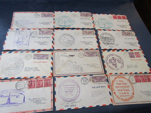 lot 47 image: 12 First Day Air Mail 1931