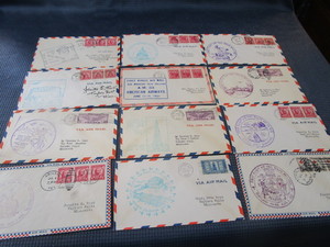 lot 48 image: 12 First Day Air Mail 1931