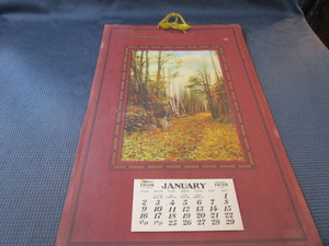 lot 54 image: 1938 Rush City Mn Carlson Creamery Calendar