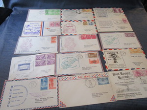 lot 69 image: 15 First Flight Air Mail 1935