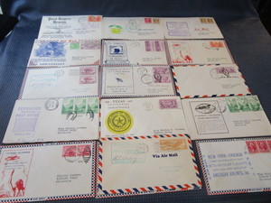 lot 72 image: 22 Air Mail PO Dedications, 1936