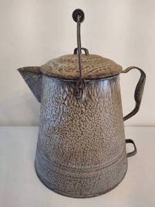 lot 8 image: Graniteware Coffee Pot