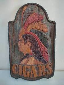 lot 11 image: Vintage Cigars Sign