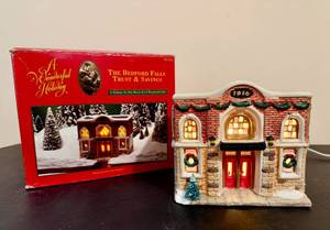 lot 104 image: Its a Wonderful Life The Bedford Falls Trust & Savings (Target) A Wonderful Holiday Collection wOriginal Box
