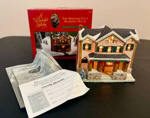 lot 109 image: Its A Wonderful Life The Bedford Falls Boarding House wOriginal Box (Target) A Wonderful Holiday Collection