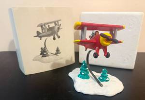 lot 112 image: Department 56 Spirit of the Snow Village Airplane wOriginal Packaging