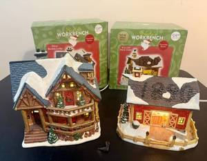 lot 118 image: Santas Workbench Silver Birches Lodge and Willow Walk Farm wOriginal Packaging