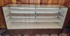 lot 160 image: Wood & Glass Display Case