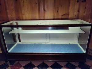 lot 161 image: Lighted Wood & Glass Display Case