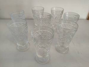 lot 213 image: Eight Hazel Atlas Peanut Butter Glasses