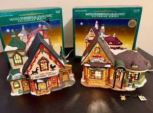 lot 125 image: Santas Workbench Collection Victorian Series Corner Cupboard Antiques and Spinning Top Toy Shoppe