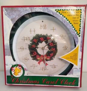 lot 257 image: Christmas Carol Clock