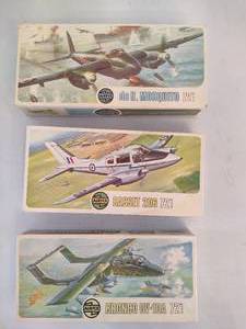 lot 266 image: Three AirFix Model Airplane Kits