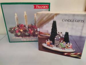 lot 142 image: Holiday Candle Decor Sets