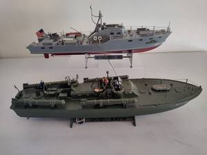 lot 293 image: Two Military Model Boats