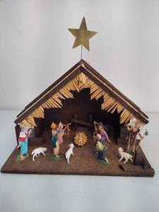 Vintage Christmas Nativity Scene