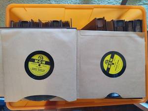 Lot of 78rpm Records in Cases