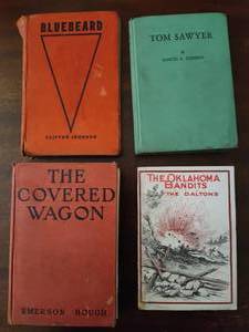 Vintage Hardcover Books  One Soft Cover
