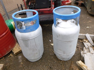 lot 119 image: Two 40 Gallon LP Tanks