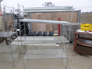 lot 146 image: 6-Tier Wire Shelving