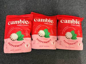 lot 9 image: 3 Bags Of Cambie Hard Candy Peppermints