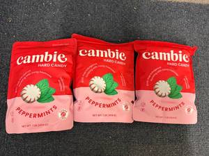 lot 10 image: 3 Bags Of Cambie Hard Candy Peppermints