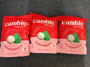 lot 11 image: 3 Bags Of Cambie Hard Candy Peppermints
