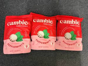 lot 12 image: 3 Bags Of Cambie Hard Candy Peppermints