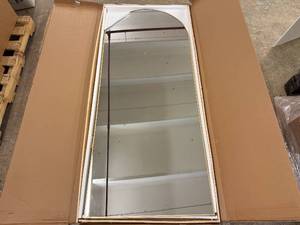 lot 44 image: Full Length Gold Frame Mirror