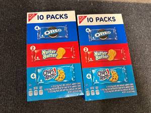 lot 139 image: 2 X 10Ct Packs Of Nabisco Snacks